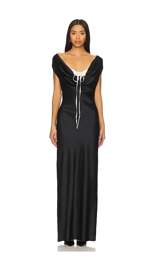 LPA ABENDKLEID ELORA in Black,White. Größe XXS. Also in