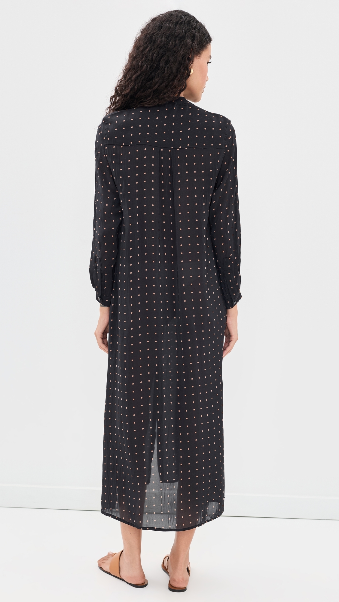 MB Dress Petite Polka Dot Black & Tan