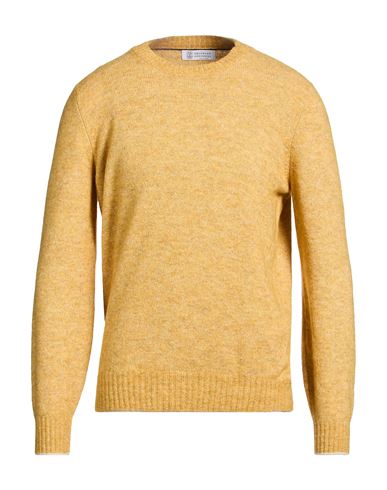 Man Sweater Mustard Size 40 Cashmere