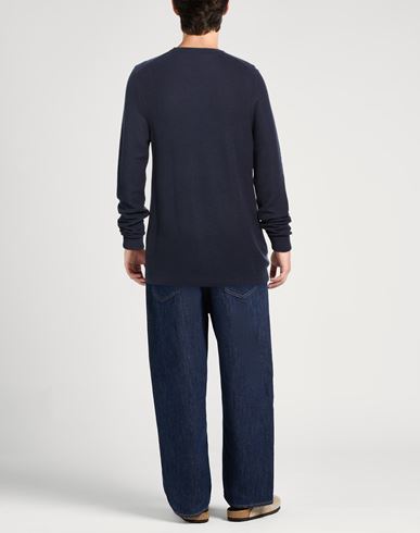 Jeans Man Sweater Navy Size 3XL Acrylic, Nylon