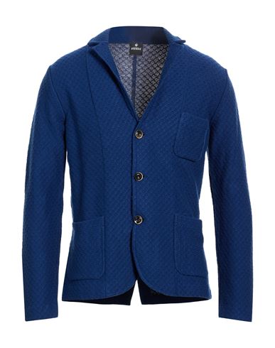 Man Blazer Bright blue Size 40 Linen, Cotton