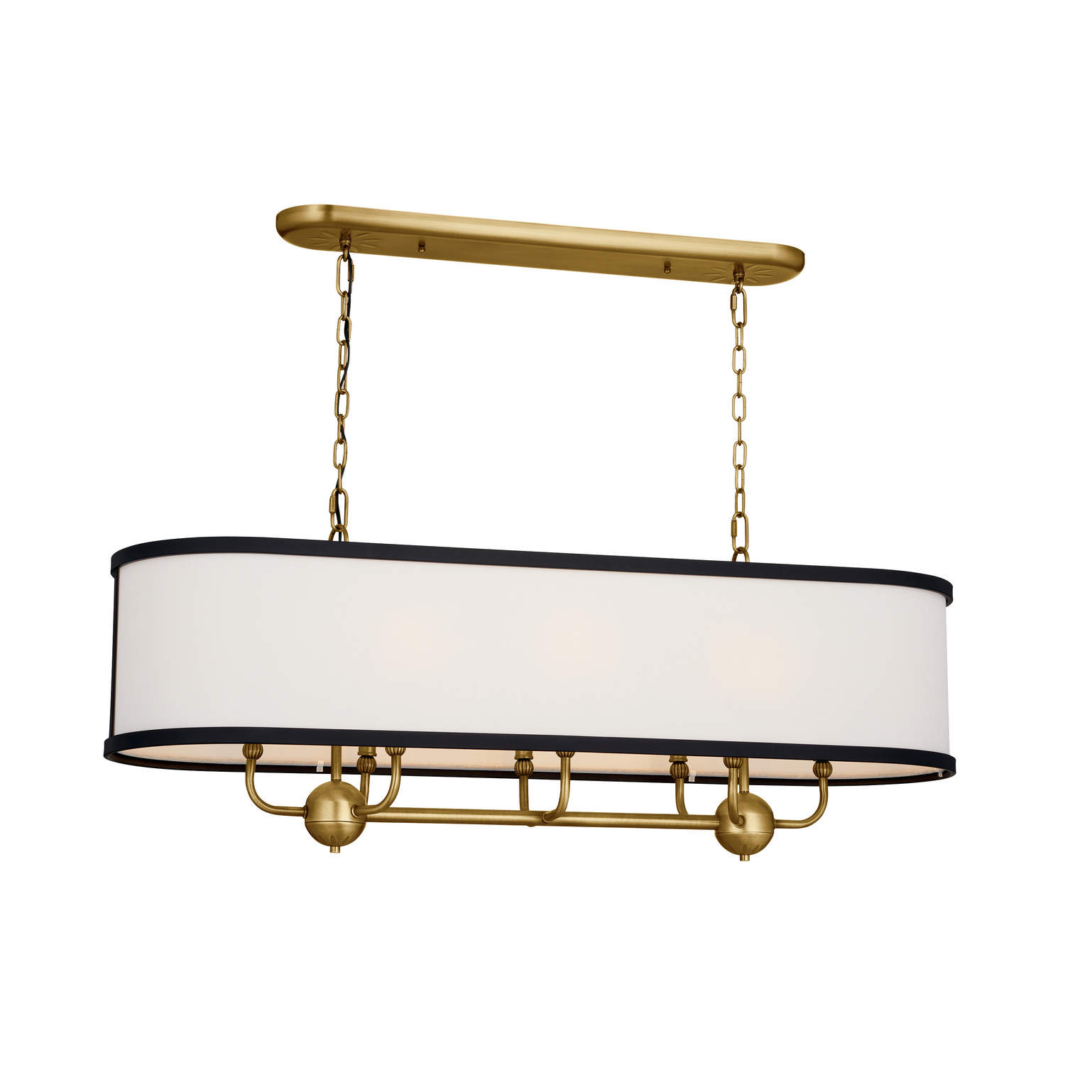Heddle 8-Light Transitional Chandelier in Natural Bra