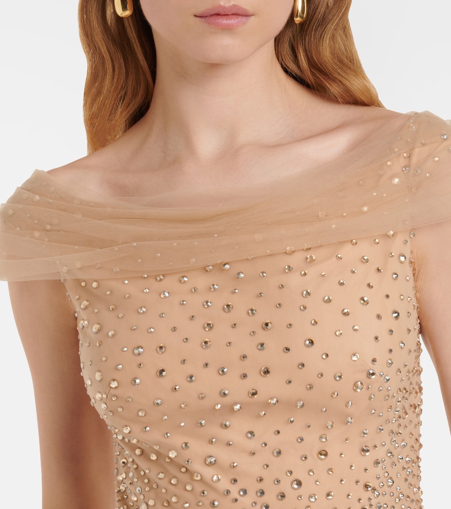 Shayla embellished tulle gown
