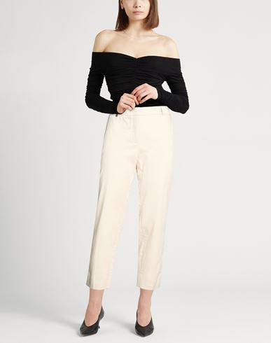 Icon 4718 Woman Pants Beige Size 12 Cotton, Elastane