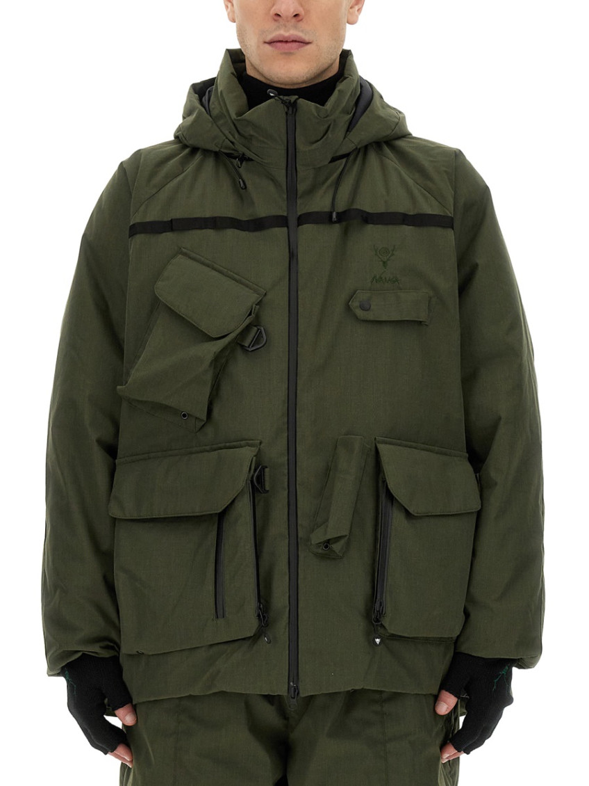 Green Solid Hood Jacket