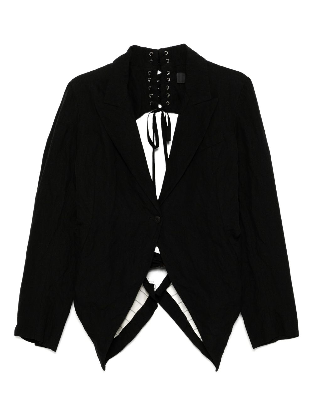 Marc Le Bihan cut-out detail jacket - Black