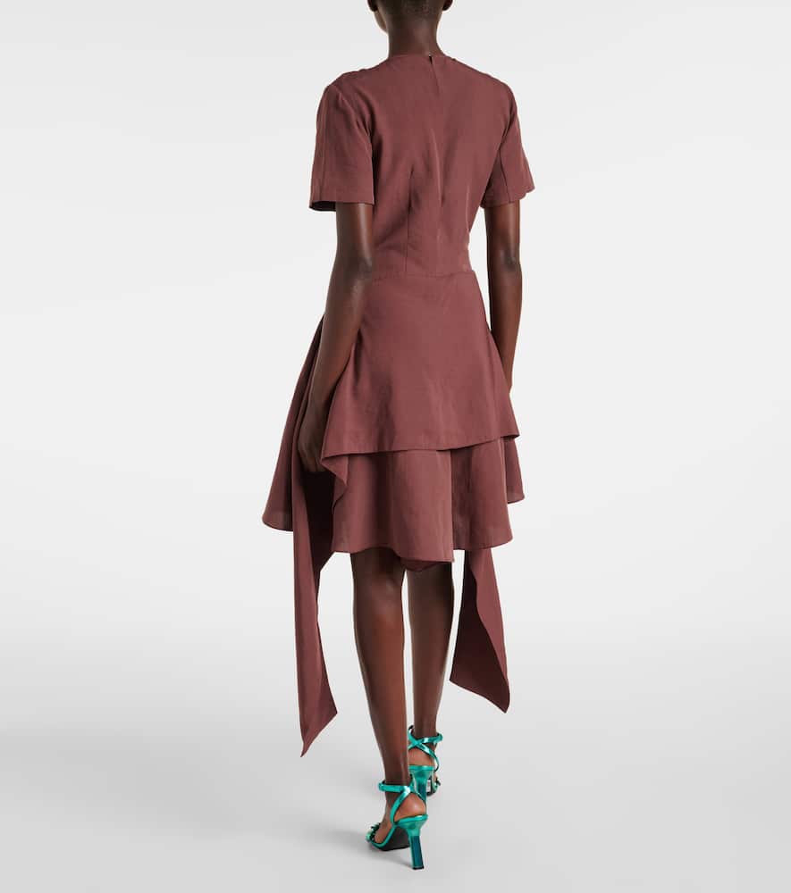 Paula's Ibiza tie-detail midi dress