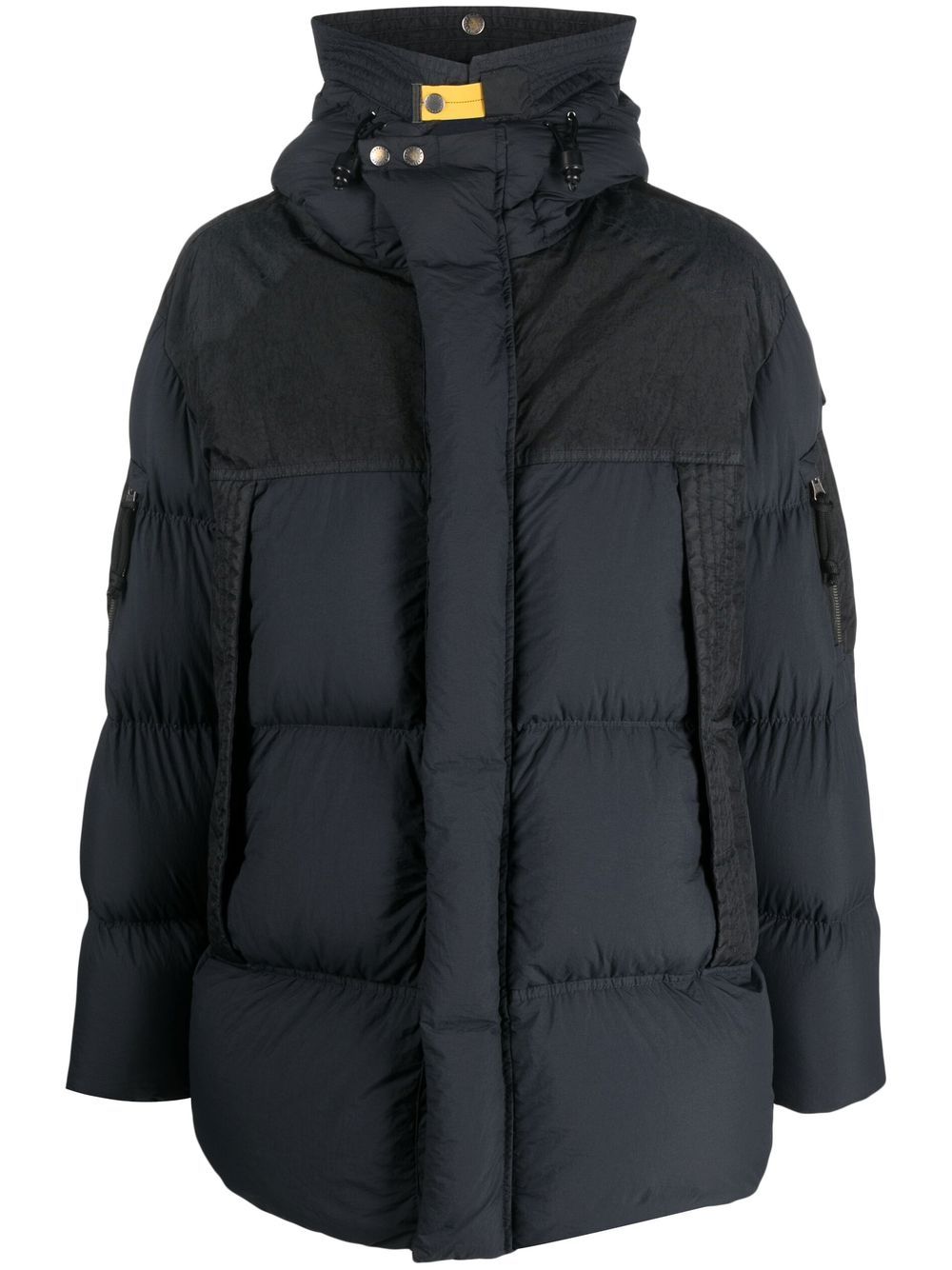 Zip-up padded coat - Blue