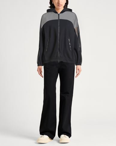 Woman Jacket Black Size 4 Polyamide, Elastane, Cotton, Viscose