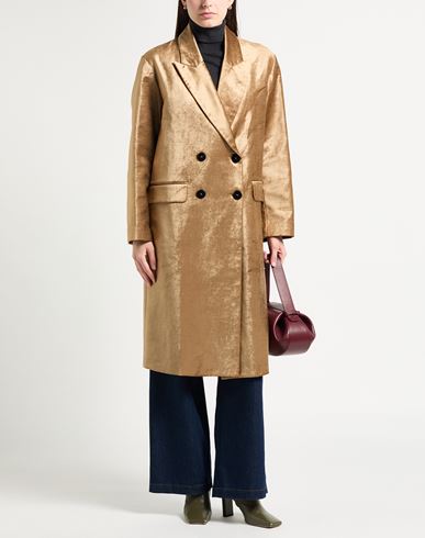 Forte_forte Woman Coat Camel Size 3 Cotton, Viscose, Elastane