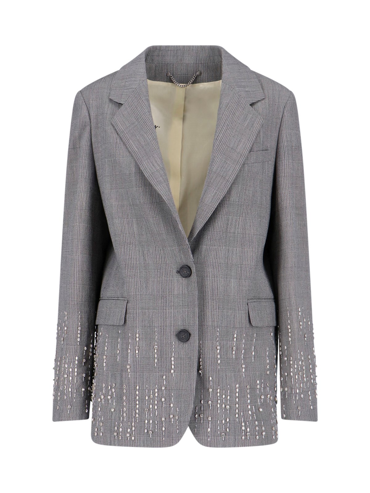 Crystal Single-Breasted Blazer