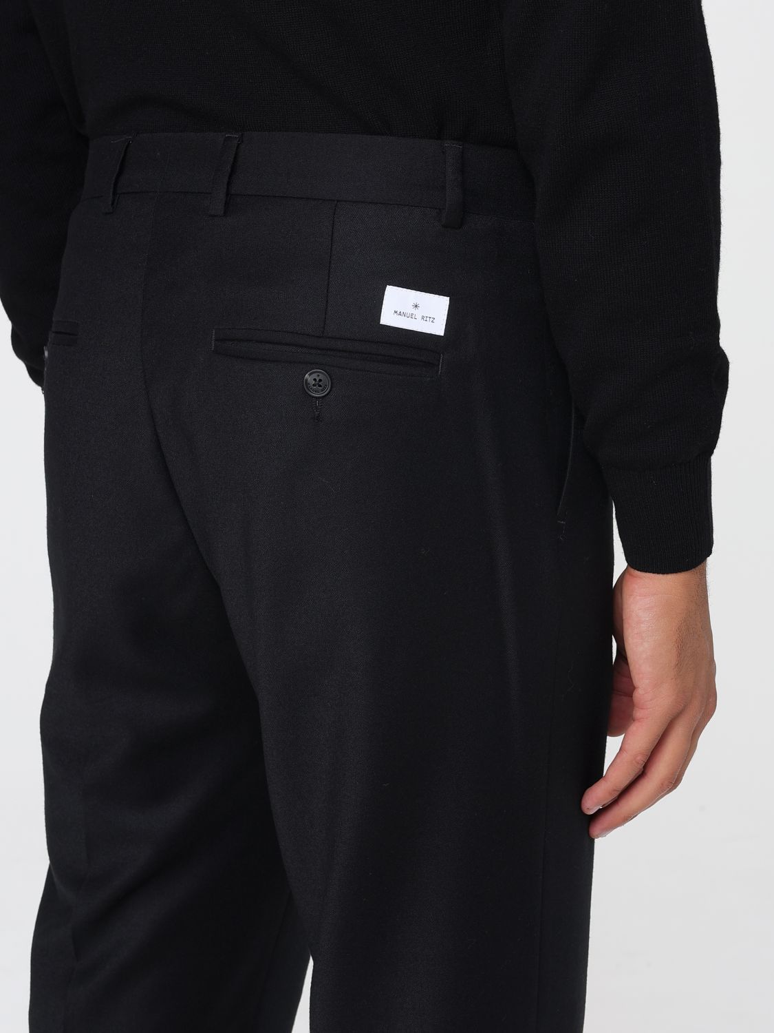 Pants Men color Black