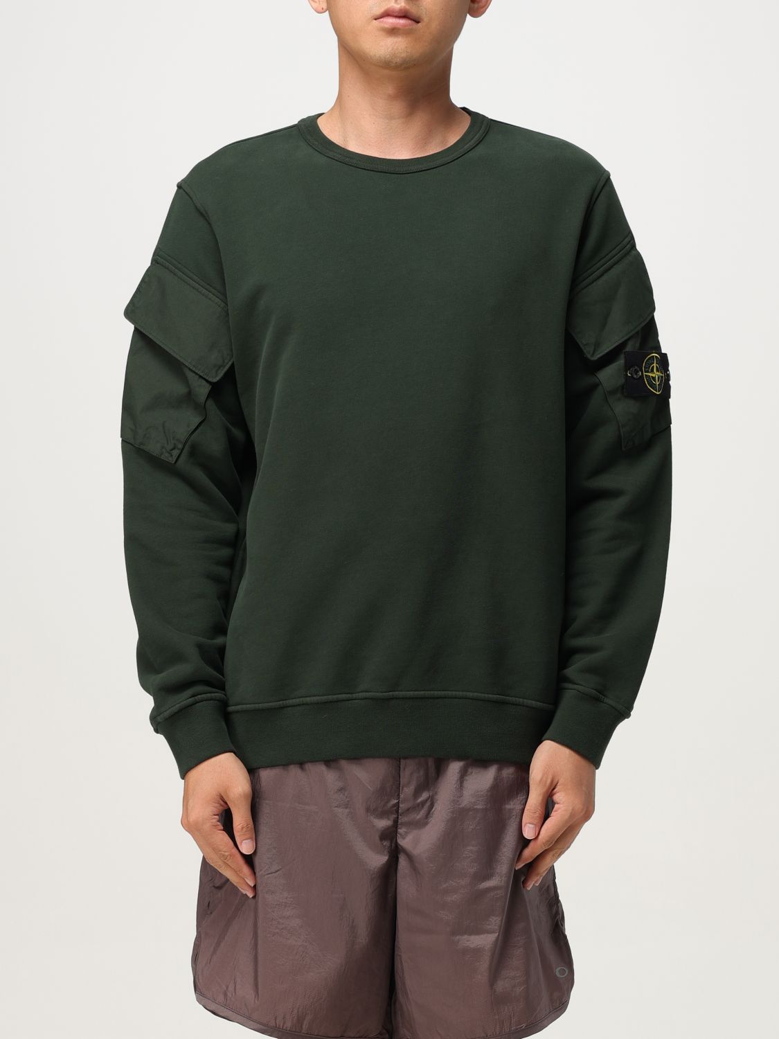 Sweatshirt Men color Green