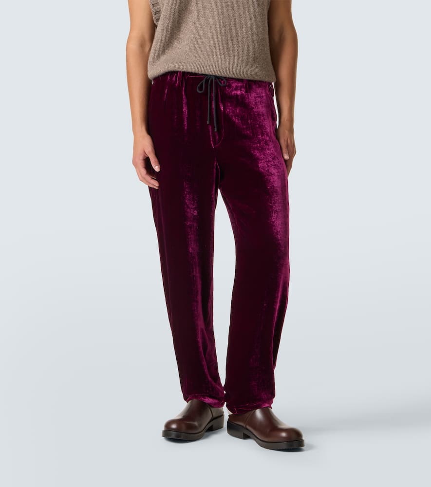 Velvet sweatpants