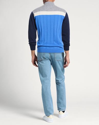 Man Sweater Azure Size L Wool