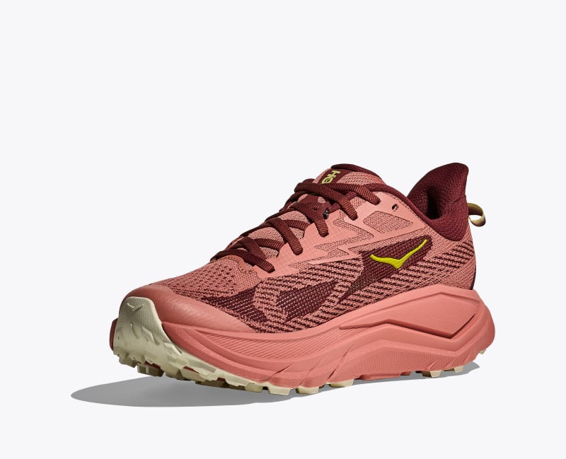 HOKA Women's Challenger 8 Shoes in Blush/Dark Cedar