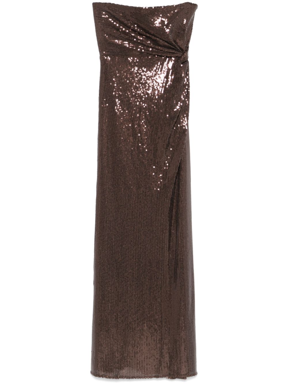 Sequined gown - Brown