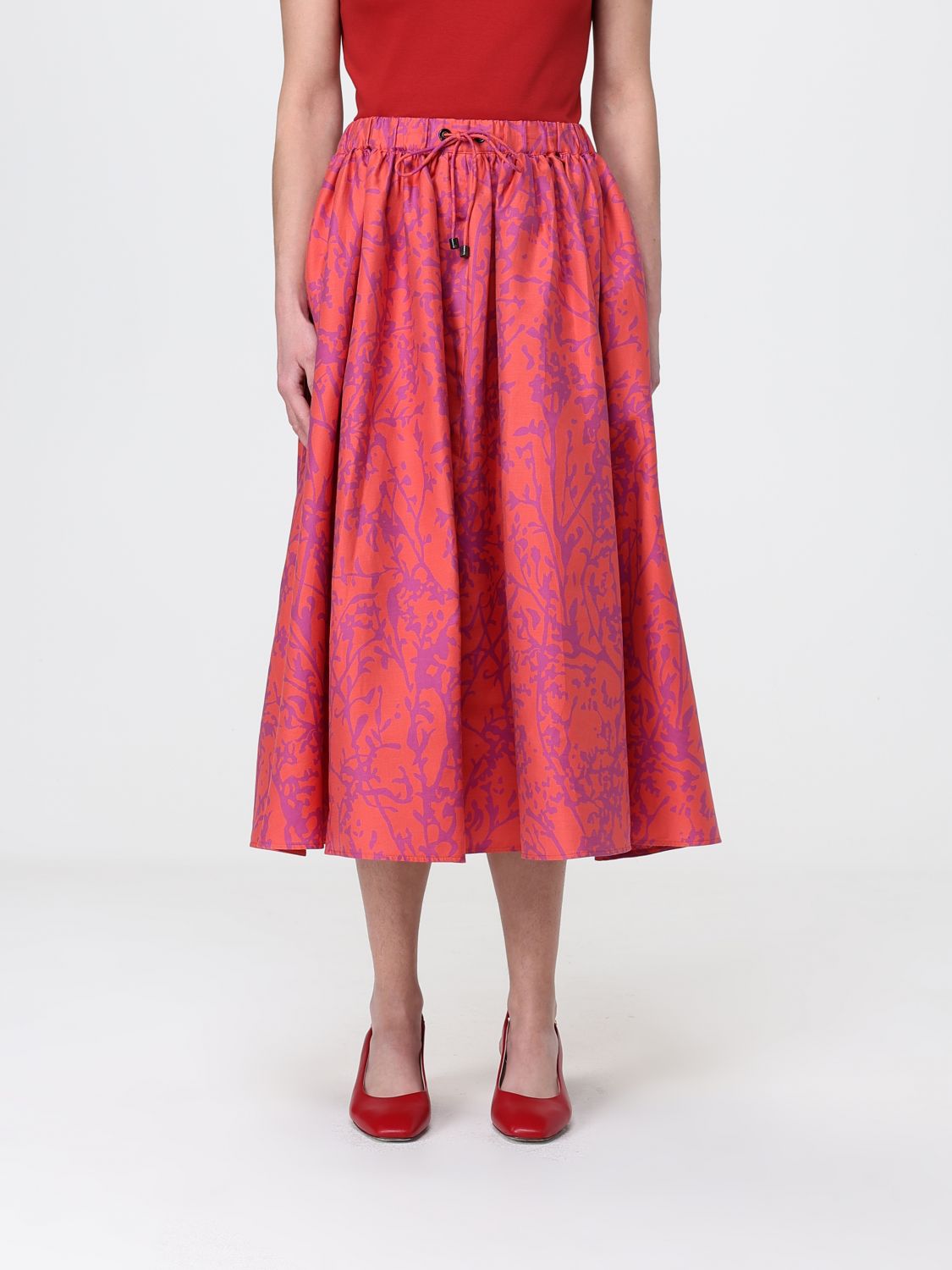 Skirt Woman color Coral