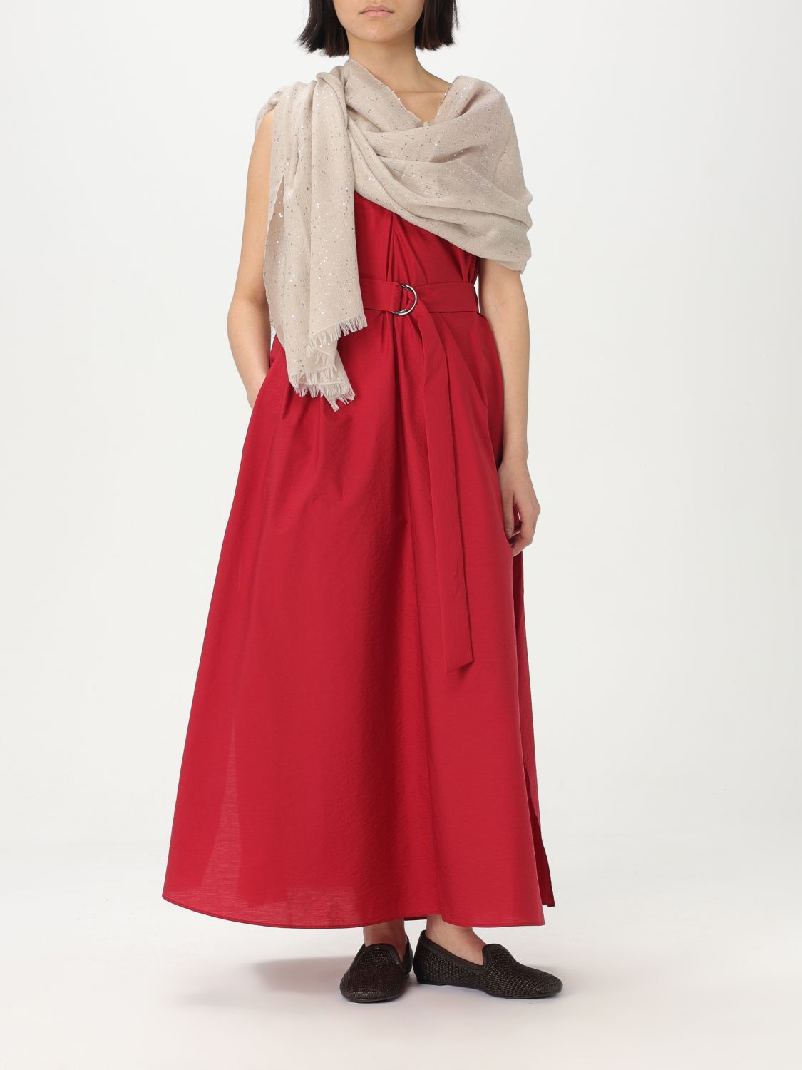 Dress BRUNELLO CUCINELLI Woman color Red