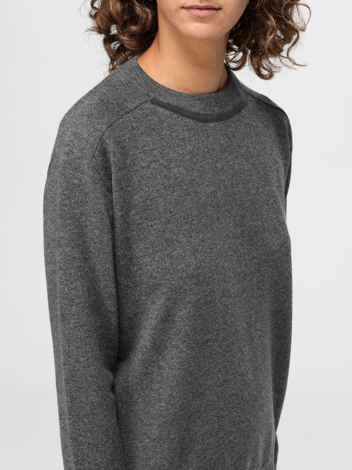 Pullover Girocollo In Cashmere