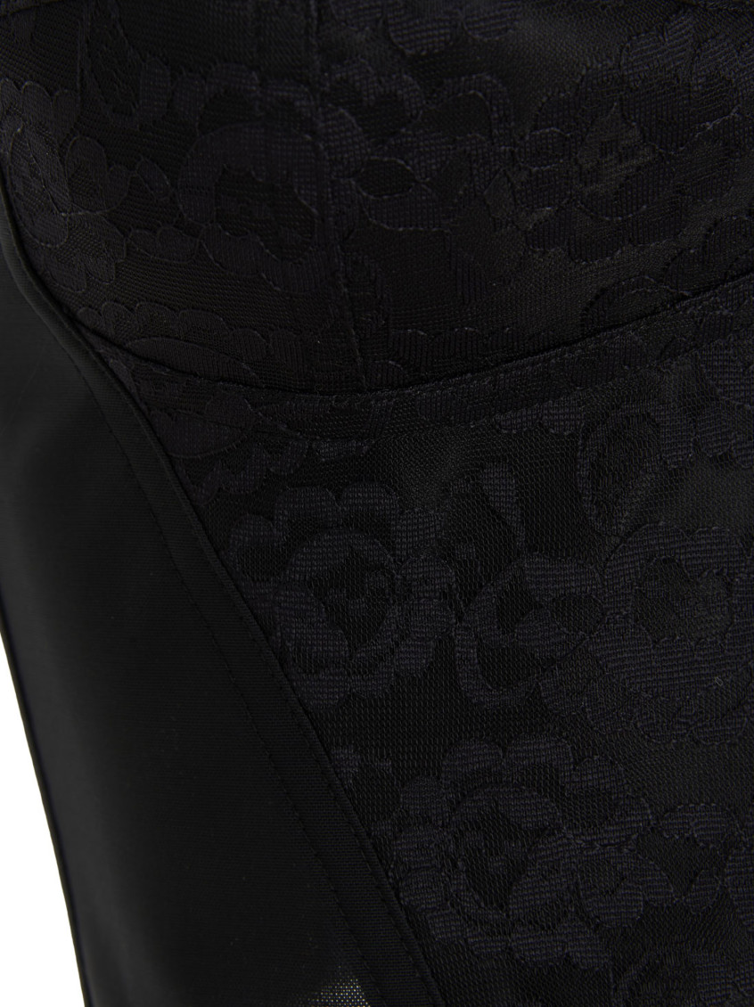Floral lace bustier top