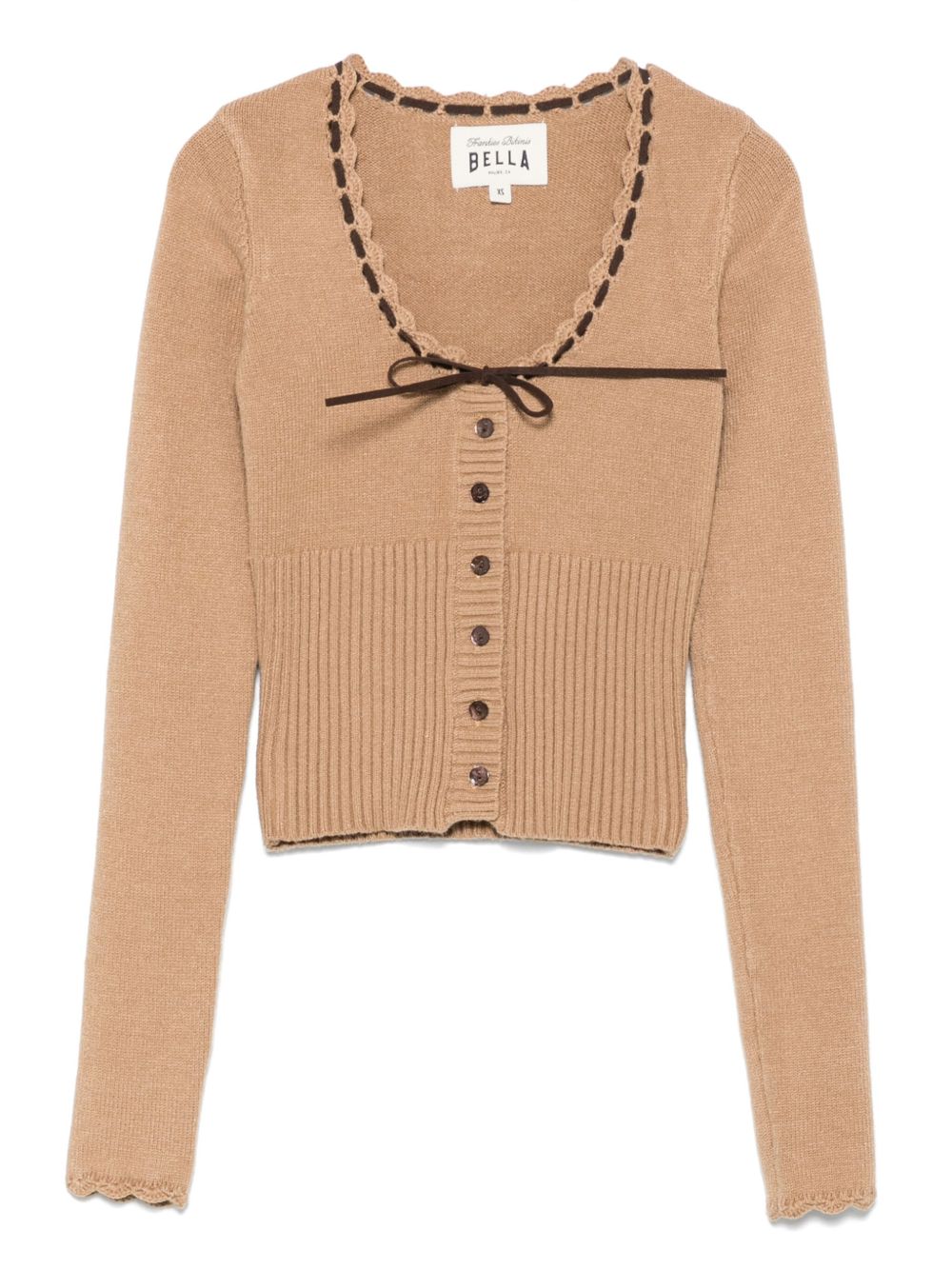 Frankies Bikinis x Bella Hadid Texas cardigan - Brown