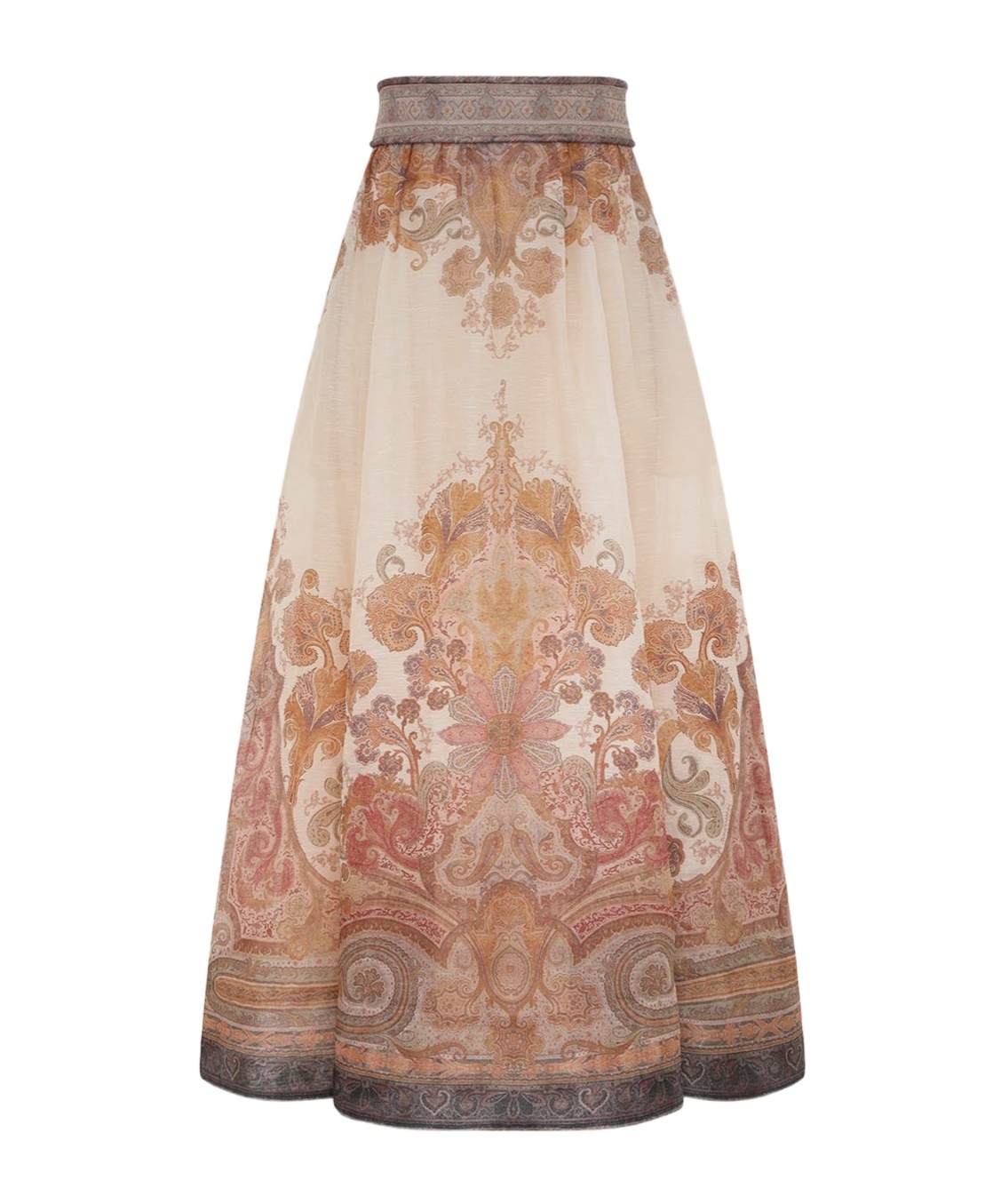 Illustration Midi Skirt