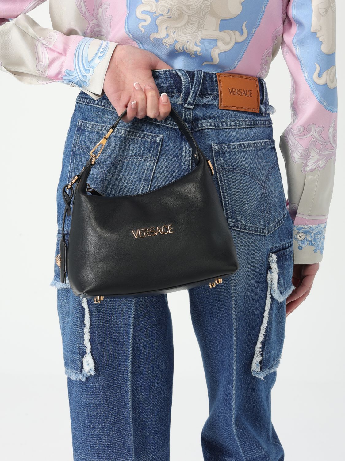 Leather tote bag - Yellow