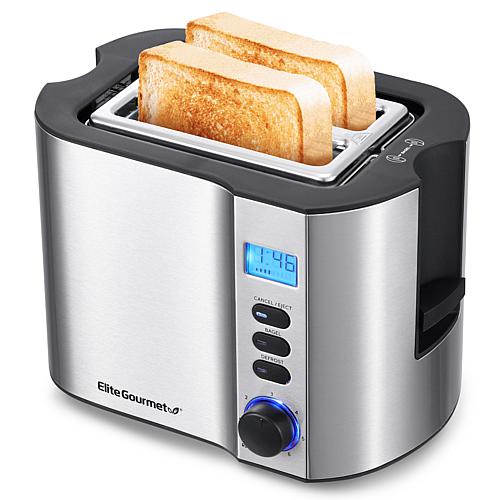 Maxi-Matic Stainless Steel 2-Slice LED Toaster + Bagels