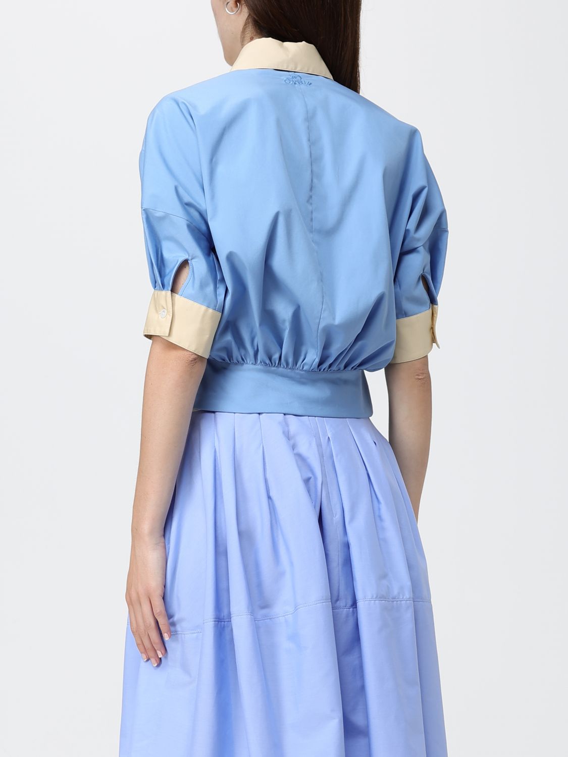 Shirt Woman color Gnawed Blue