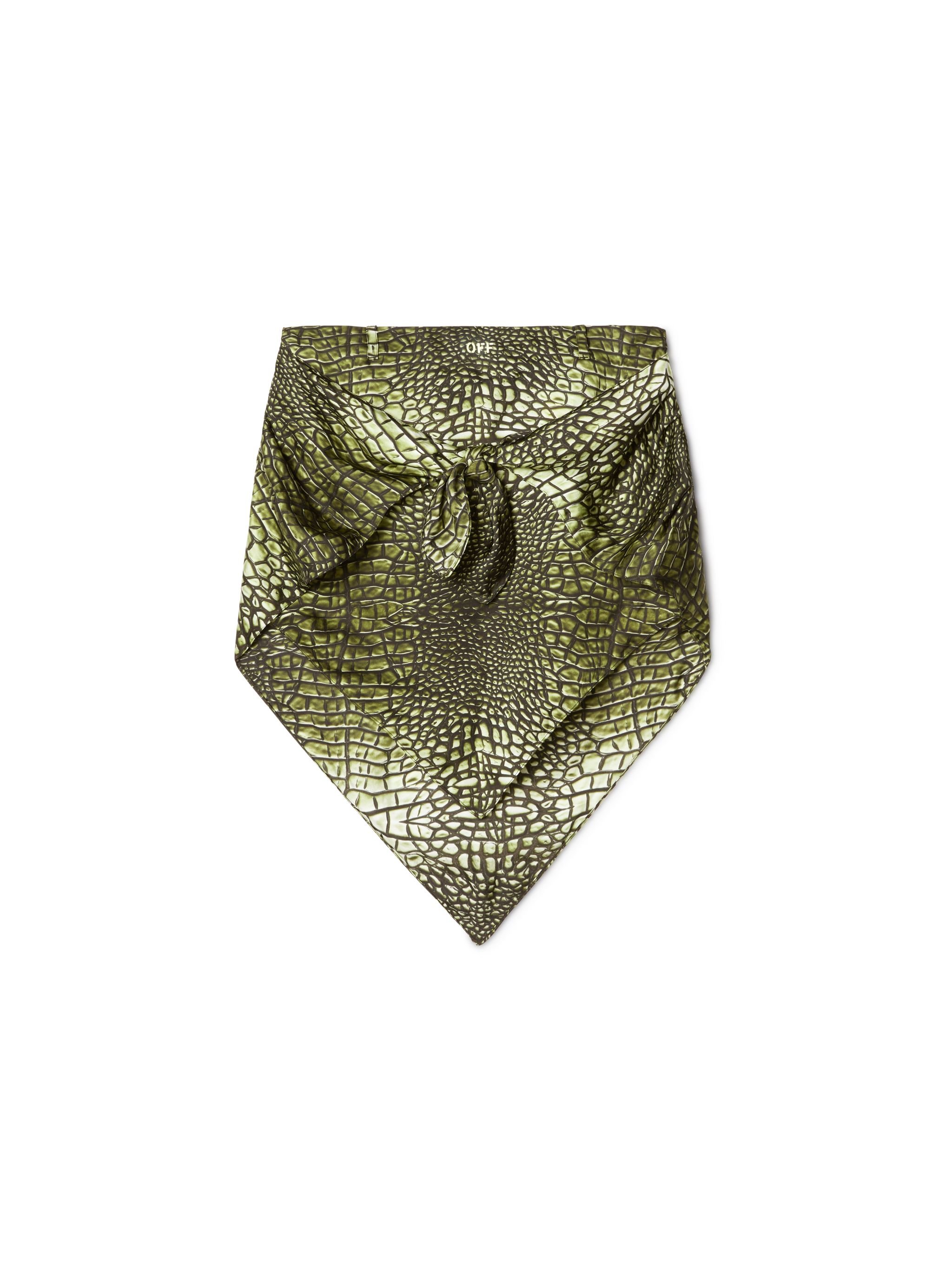 Green Crocodile Bandana Skirt