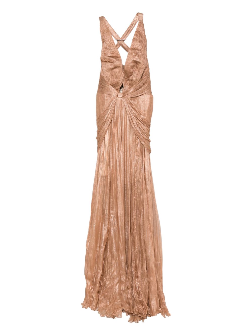 Letita Dress Woman In Silver Silk