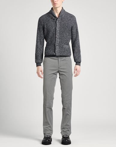 Man Pants Grey Size 28 Cotton, Elastane