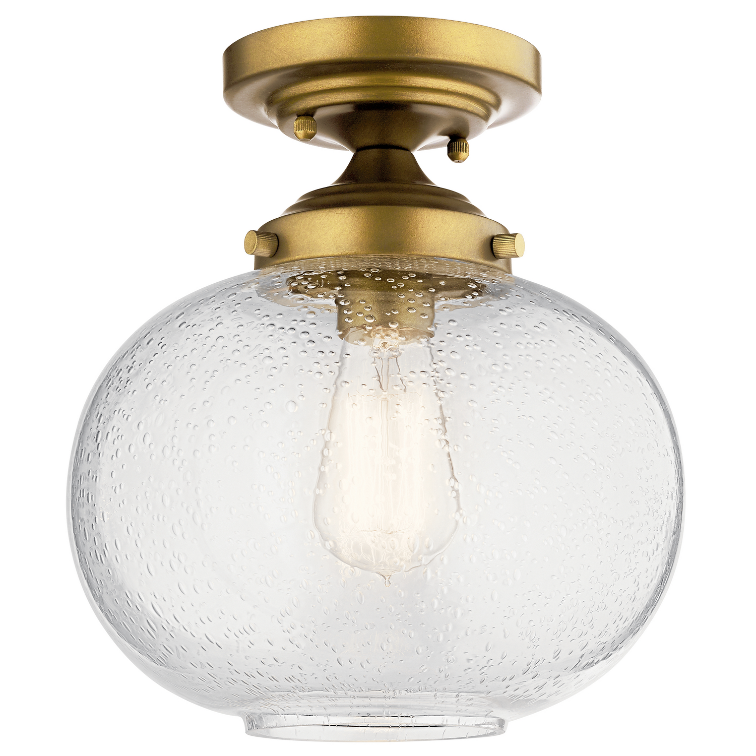 Kichler Avery 10" Ceiling Light in Natural Bra