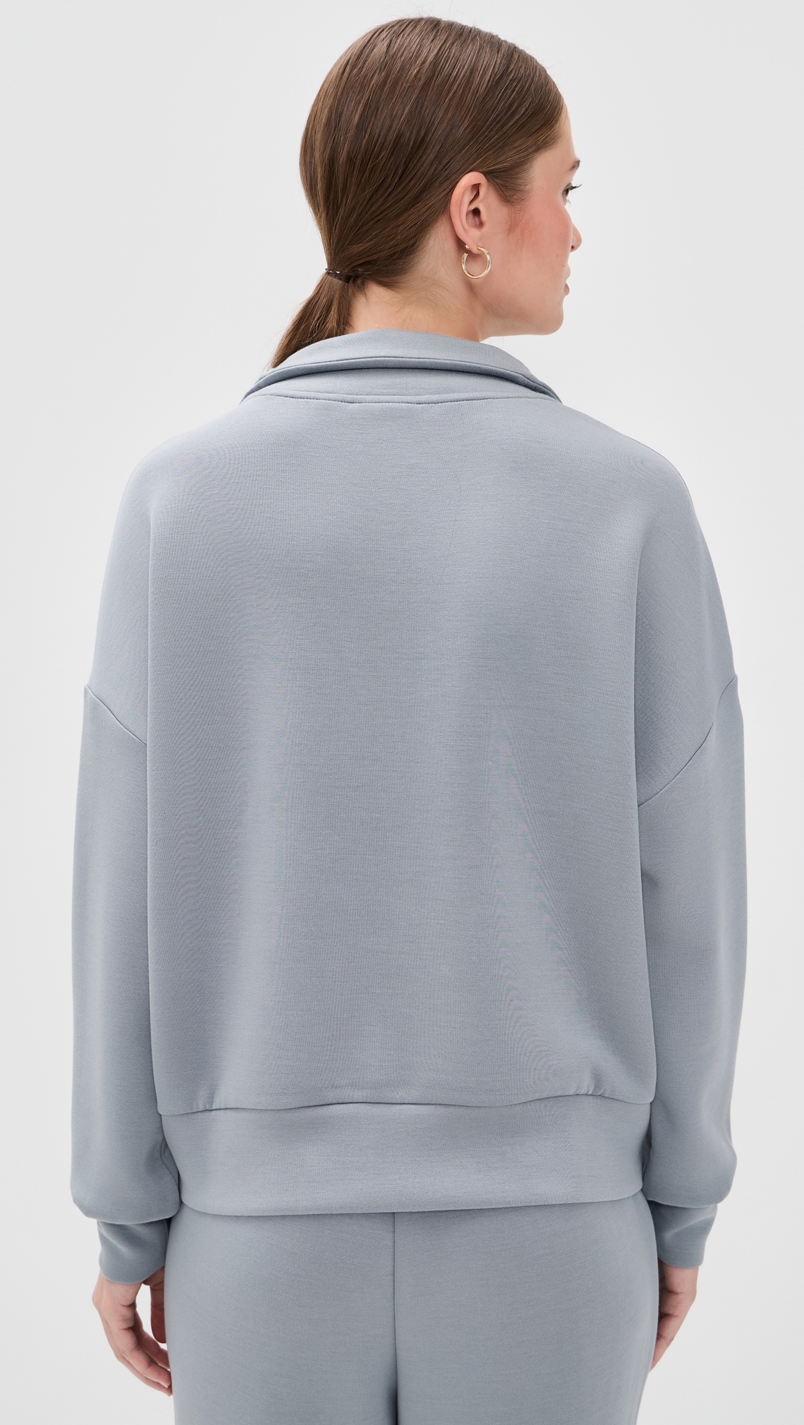 Hawley Half Zip Sweatshirt Wind Blue