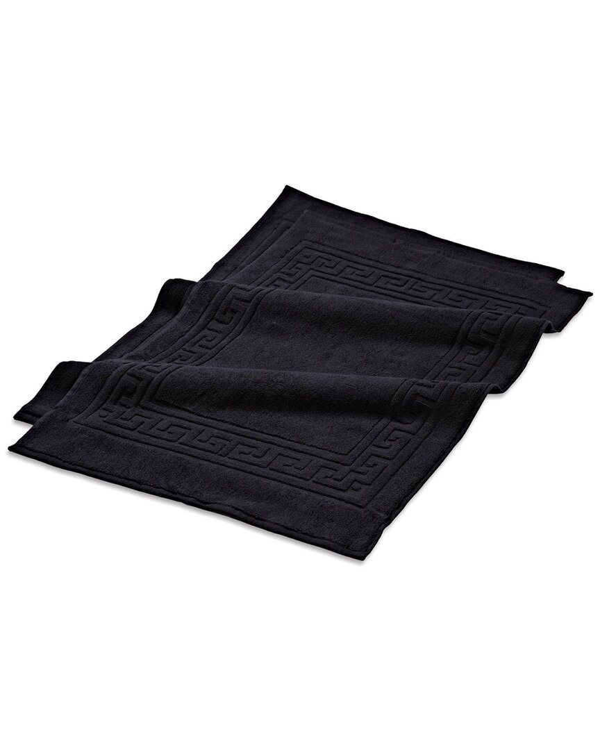 Superior Non-Slip 2pc Absorbent Cotton Bath Mat Set