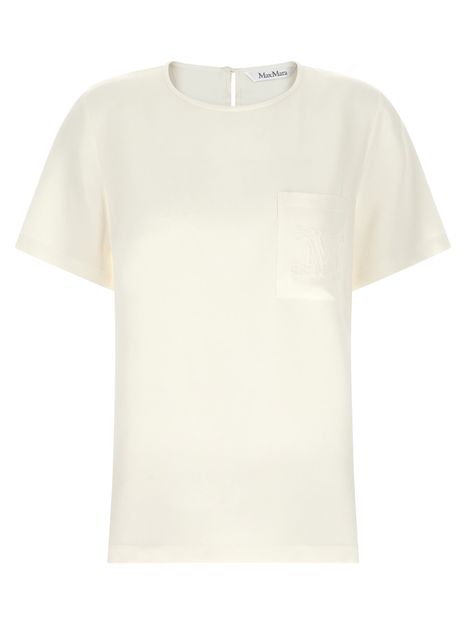 Silk Crepe de Chine Blouse — White