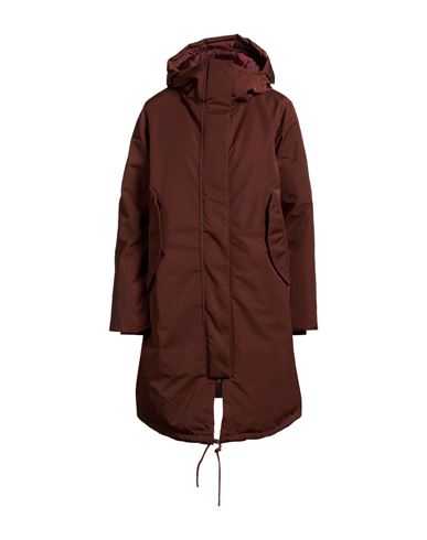 Woman Jacket Chocolate brown Size S Recycled polyester
