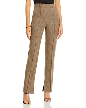 Check Straight Leg Trousers