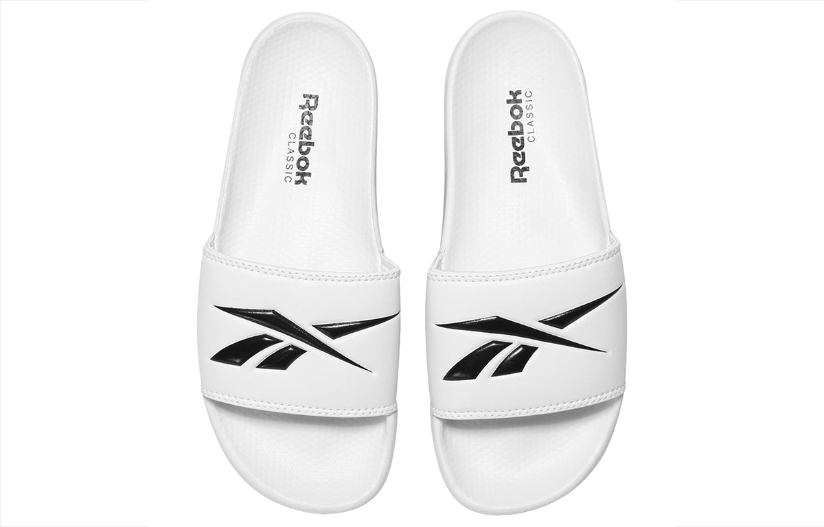 Classic Slide Soft Sole Cozy Flat Heel Sports Slippers White Black