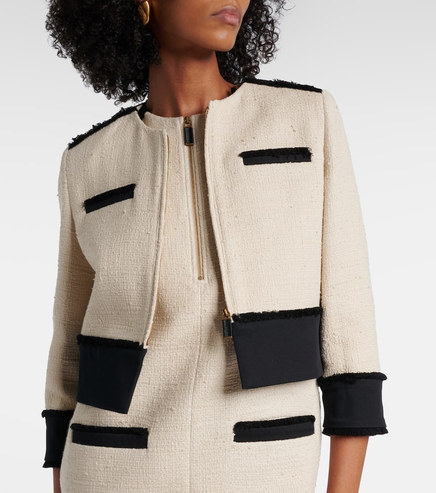 Pagaia cotton and linen-blend jacket