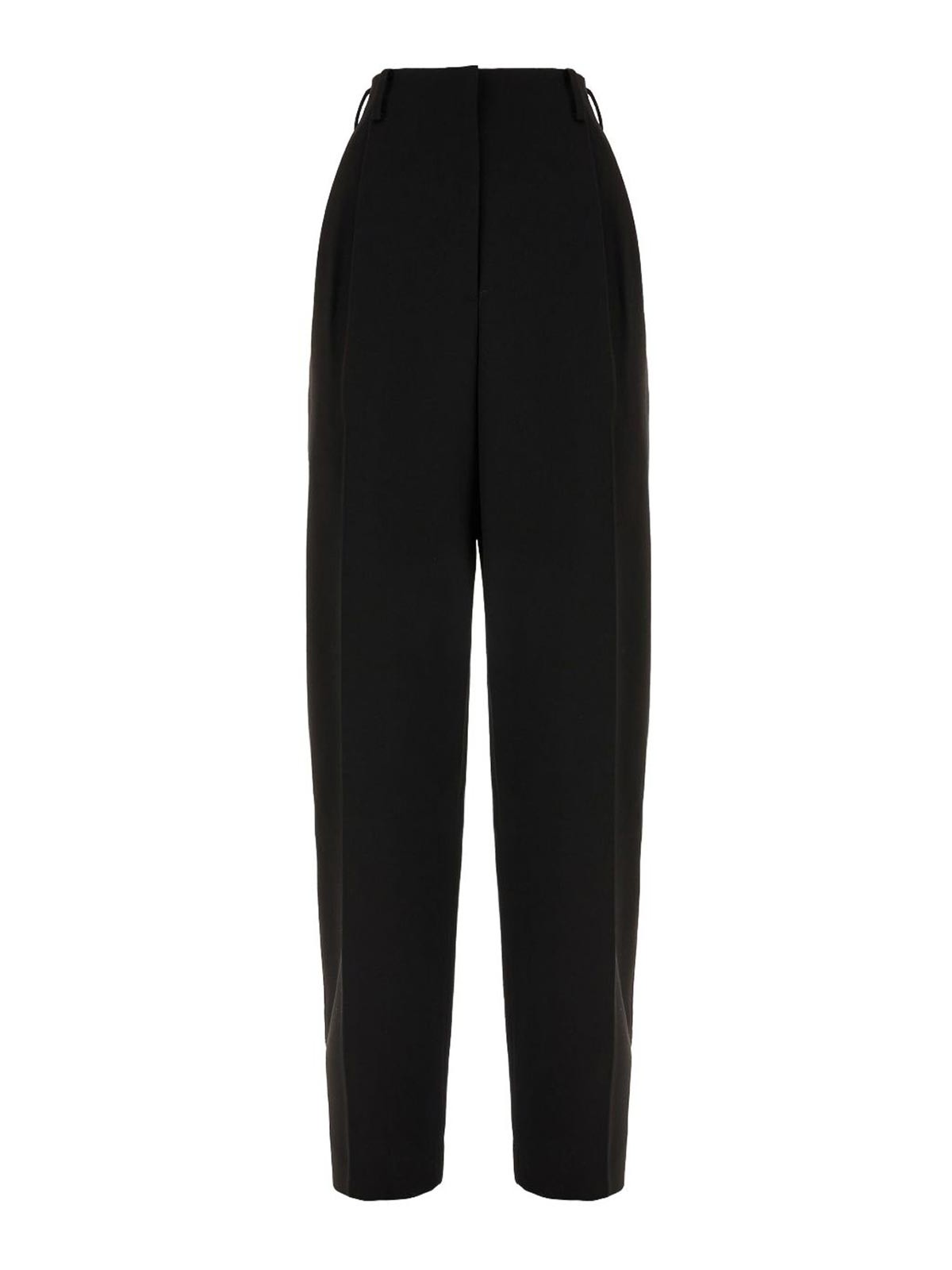 Double Pleat Pants In Wool