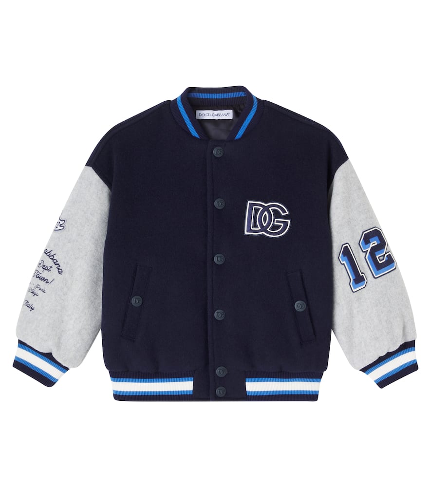 DG wool-blend varsity jacket