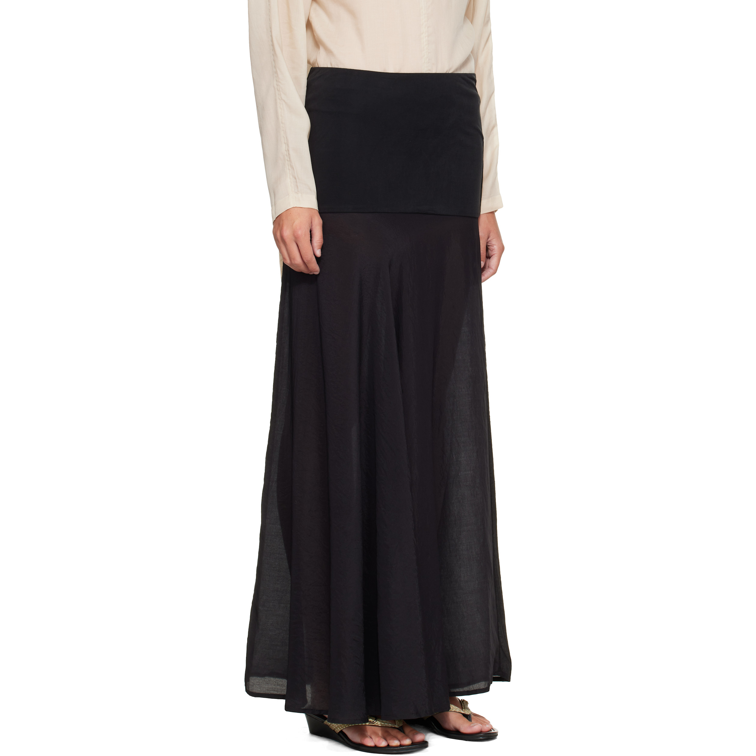 Black Jewel Maxi Skirt