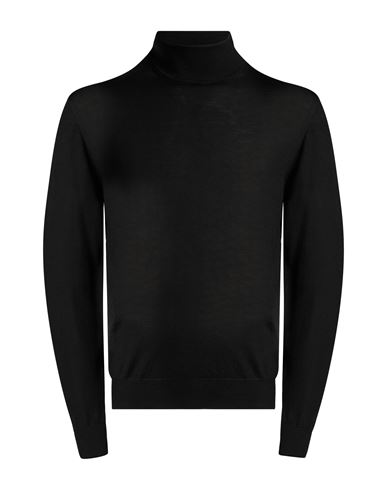 Man Turtleneck Black Size 46 Virgin Wool