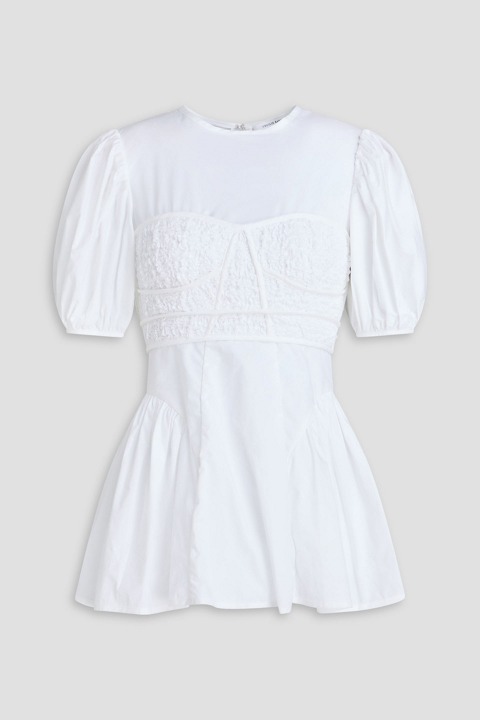 Conner cotton-poplin top - White - UK 4