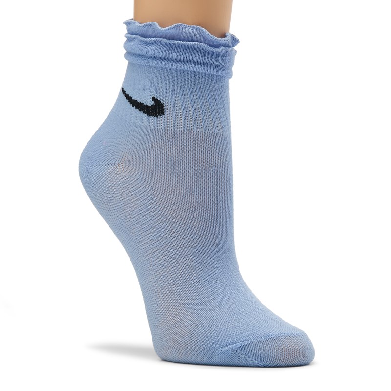 Kids' 6 Pack Youth X-Small Ruffle Ankle Socks (Assorted)