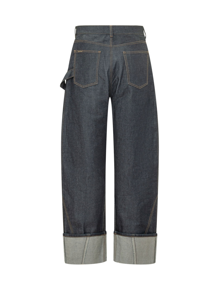 Blue Loose High Rise Jeans