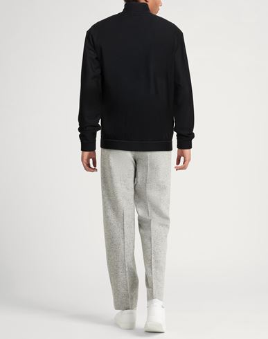 Man Sweatshirt Black Size 40 Polyamide, Elastane