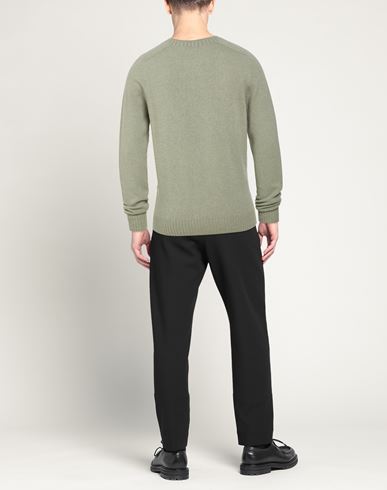 Man Sweater Sage green Size 40 Wool, Cashmere